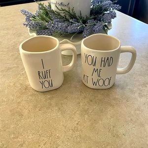 Rae Dunn Mugs - You Had Me at Woof & I Rudd You